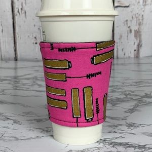 New in package coffee drink cozy pink gold mascara